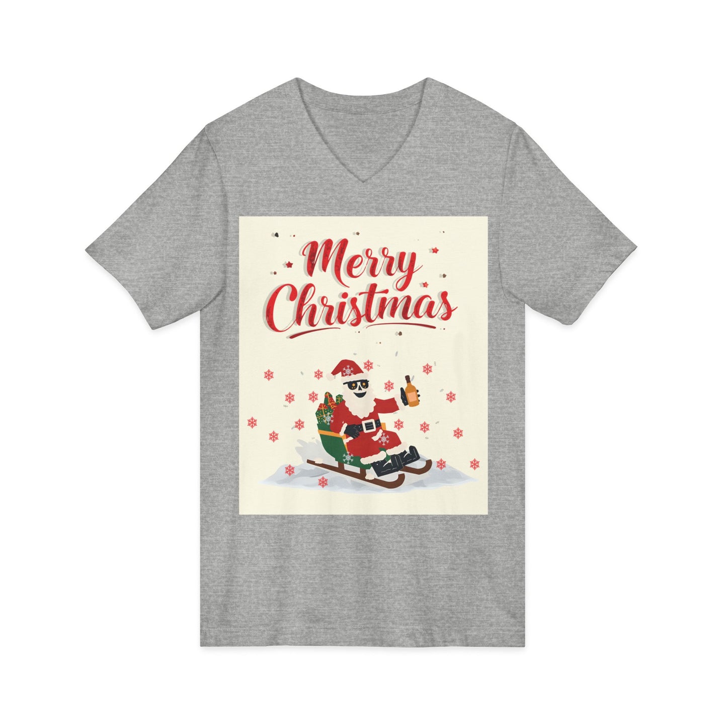 Unisex Jersey Short Sleeve V-Neck Tee