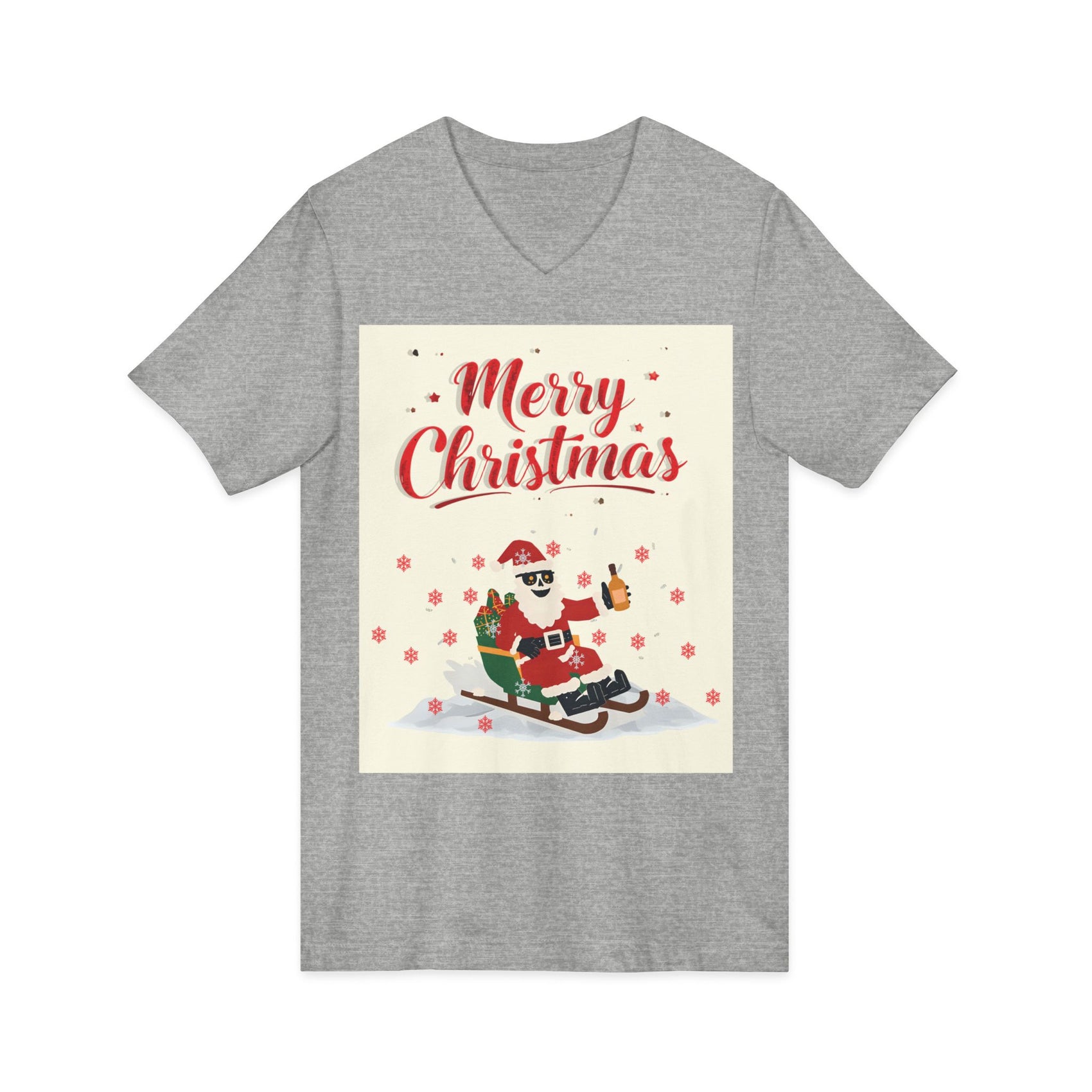 Unisex Jersey Short Sleeve V-Neck Tee