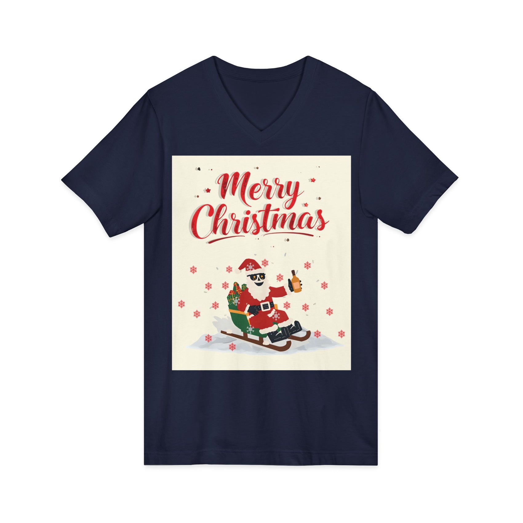 Unisex Jersey Short Sleeve V-Neck Tee
