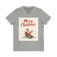 Unisex Jersey Short Sleeve V-Neck Tee