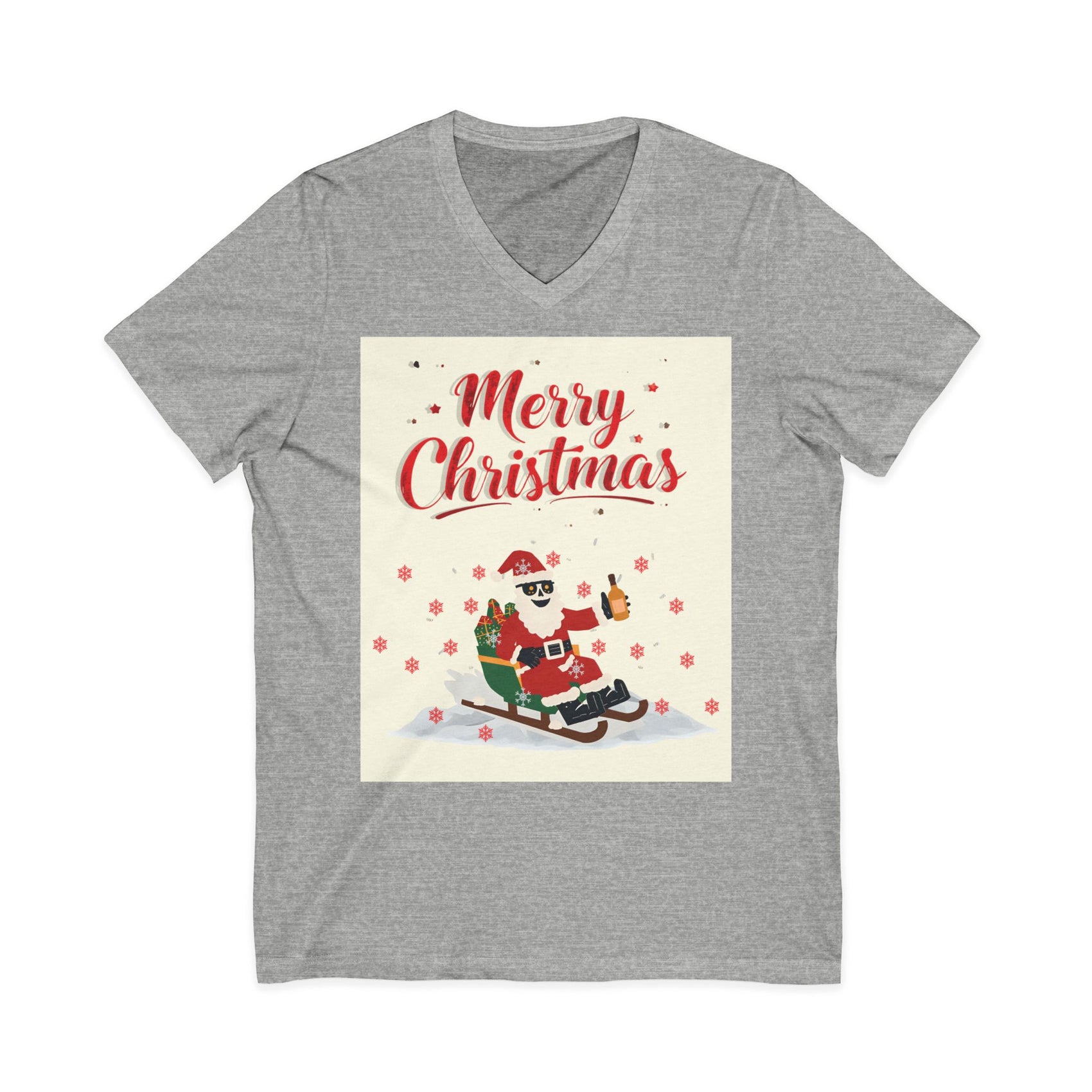 Unisex Jersey Short Sleeve V-Neck Tee