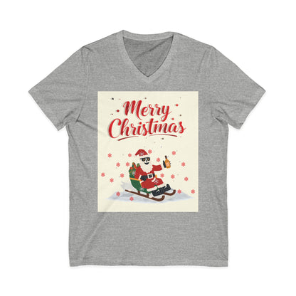 Unisex Jersey Short Sleeve V-Neck Tee