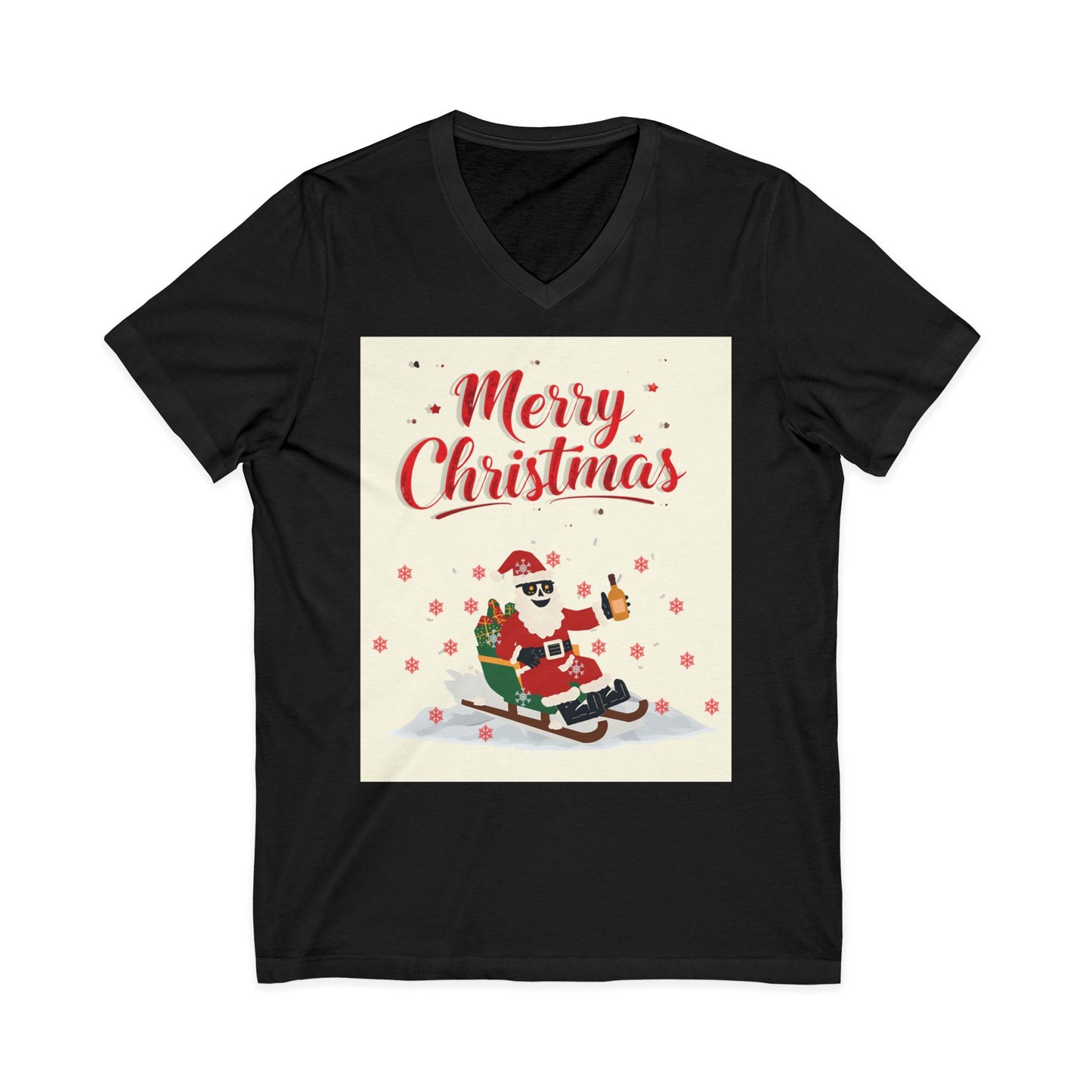 Unisex Jersey Short Sleeve V-Neck Tee