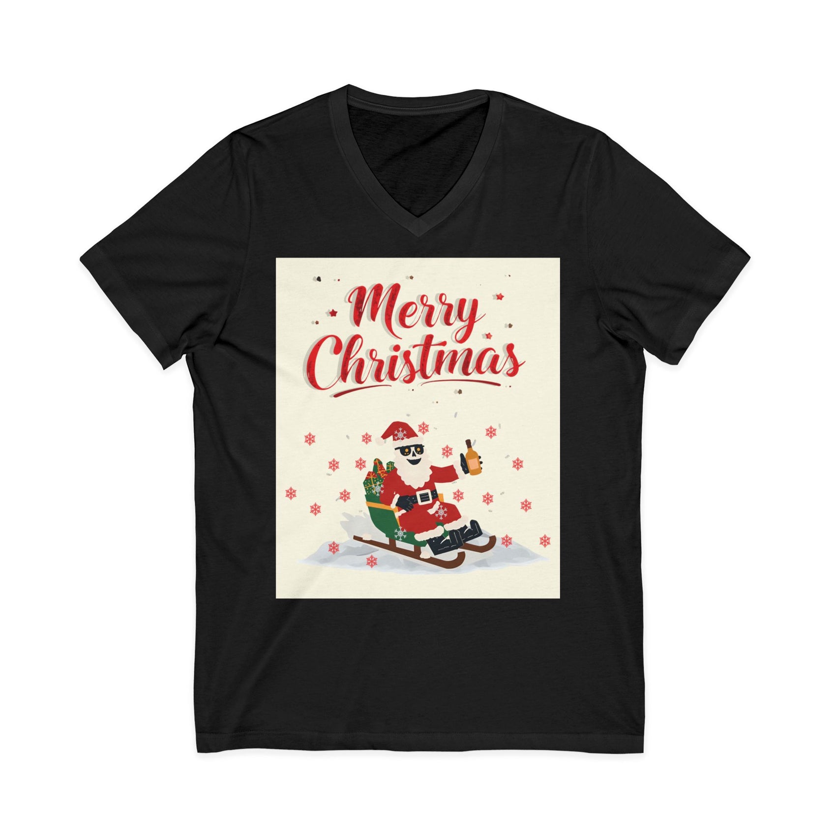 Unisex Jersey Short Sleeve V-Neck Tee