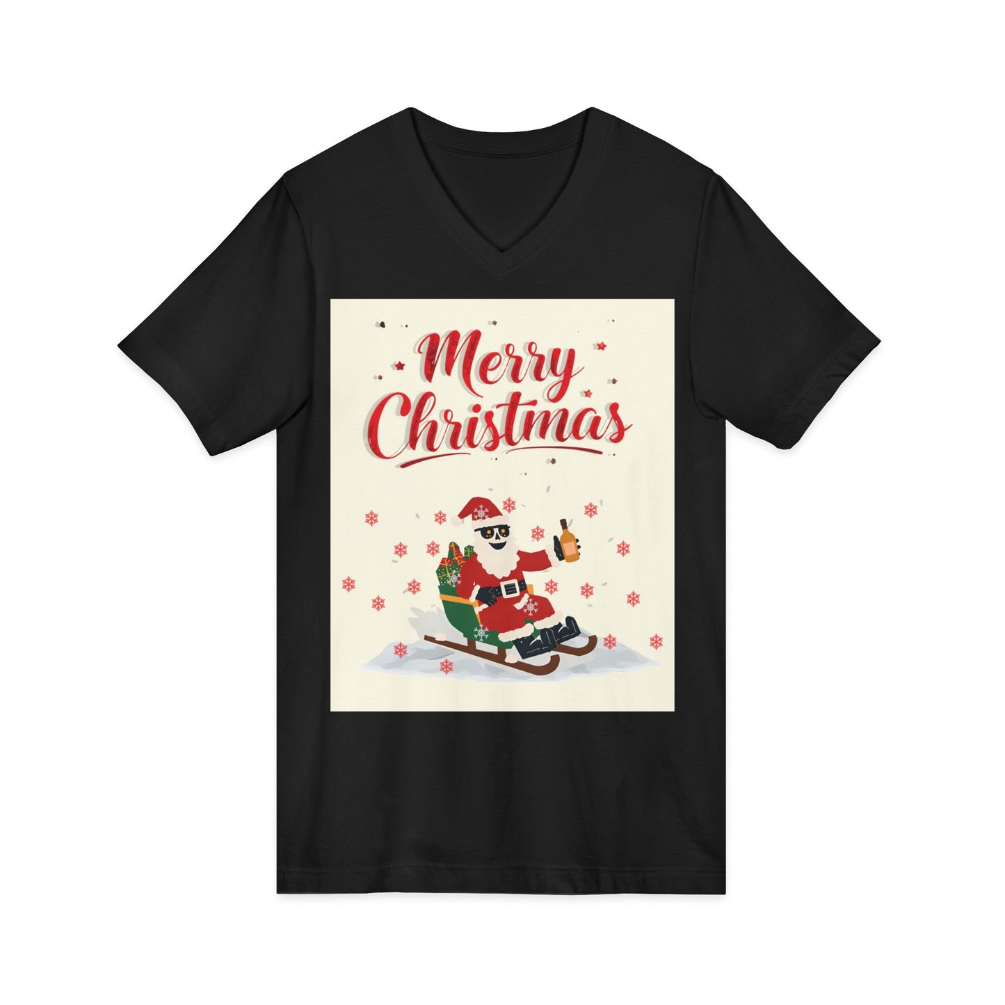 Unisex Jersey Short Sleeve V-Neck Tee