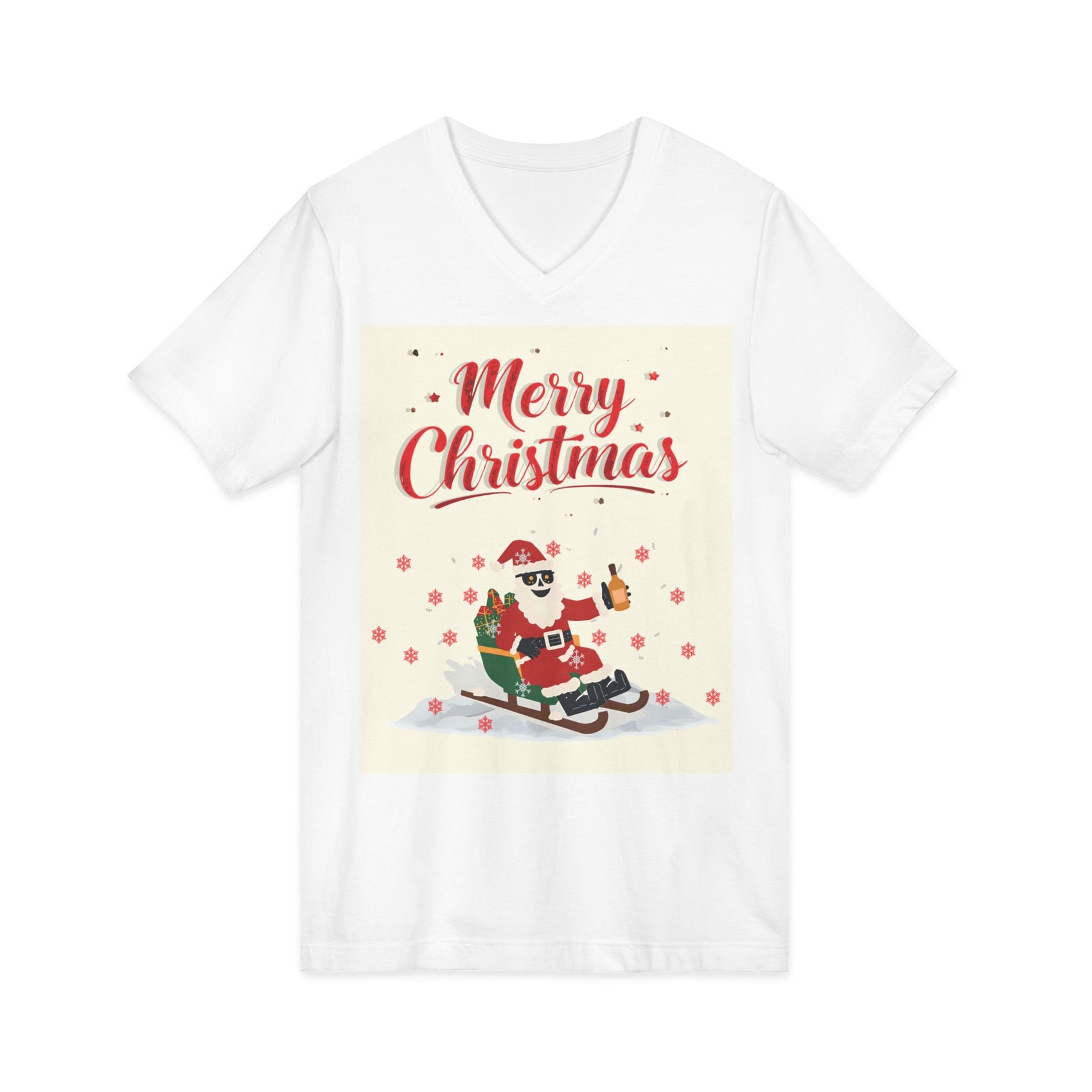 Unisex Jersey Short Sleeve V-Neck Tee