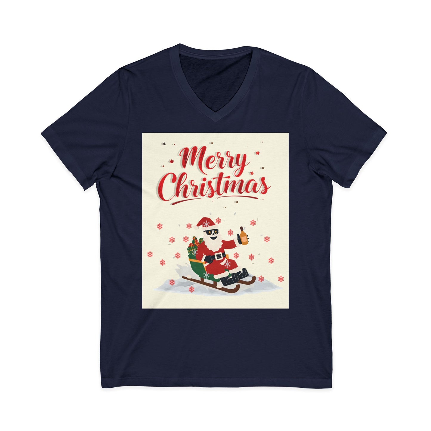 Unisex Jersey Short Sleeve V-Neck Tee